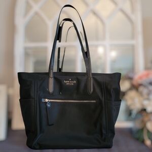 KATE SPADE Chelsea Black Nylon tote shoulder baby bag